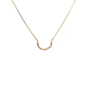GARGANTILHA CHOKER ARO CURVO FOLHEADO 40cm + 10cm Ext