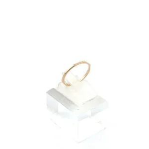ANEL HEXAGONAL LISO FOLHEADO