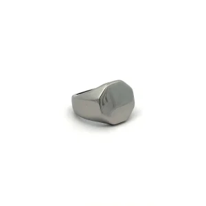 ANEL HEXAGONO LISO MASCULINO INOX