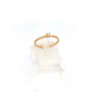 ANEL SOLITARIO FOLHEADO 3mm