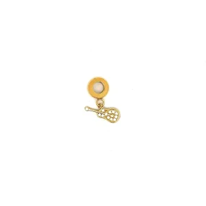 BERLOQUE VIOLAO CRAVEJADO INOX GOLD