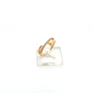 ANEL PREGO C/ ZIRCONIAS FOLHEADO