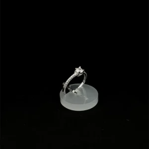 ANEL SOLITARIO DE PRATA 4mm