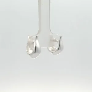 BRINCO ARGOLA CLICK LISA DE PRATA 12mm