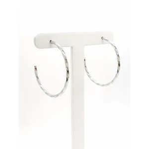 BRINCO ARGOLA TORCIDA INOX 3,7cm