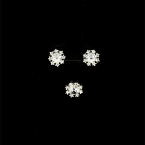 CONJUNTO S/ CORRENTE P DE LUZ DE PRATA 8,7mm