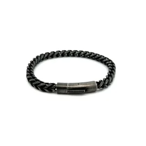 PULSEIRA GRUMET COBRA INOX BLACK ENVELHECIDO 22cm/6mm