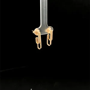 BRINCO PALITO CRAVEJADO EARCUFF FOLHEADO 19mm