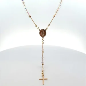 GARGANTILHA TIPO TERCO NSRS DAS GRACAS FOLHEADO 45cm/5cm Ext