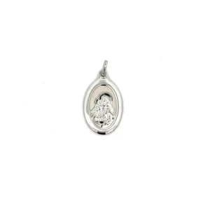PINGENTE OVAL STO ANTONIO INOX 16mm