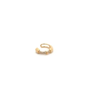 PIERCING FAKE CRAVEJADO FOLHEADO 15mm