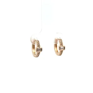 BRINCO ARGOLA CLICK CRISTAIS FOLHEADO 14mm