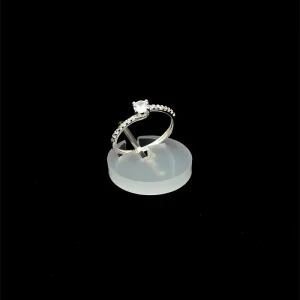 ANEL SOLITARIO DE PRATA 4mm