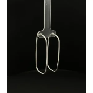 BRINCO ARGOLA RETANGULAR DE PRATA 45mm