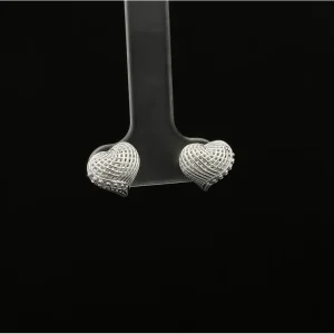 BRINCO CORACAO VAZADO DE PRATA 10mm