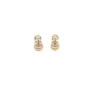 BRINCO GOTA FILETE CRISTAIS FOLHEADO 9mm