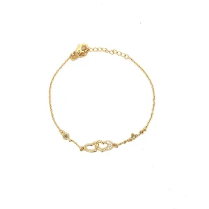 PULSEIRA CORACOES FOLHEADO 17cm + 3cm Ext