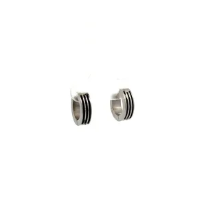 BRINCO ARGOLA CLICK C/ FILETE RESINA INOX 14mm