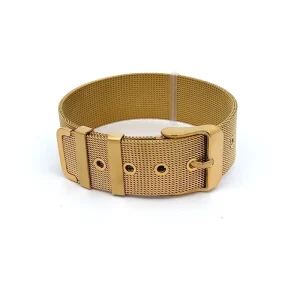 PULSEIRA CINTA P/ PINGENTES INOX GOLD 21cm/18mm