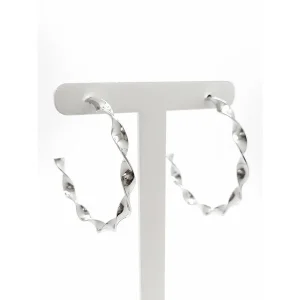 BRINCO ARGOLA TORCIDA INOX 45mm