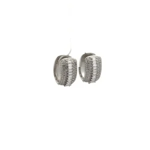 BRINCO ARGOLA CLICK CRAVEJADO DE RODIO 16mm