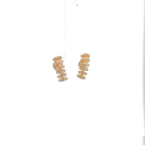 BRINCO CRAVEJADO FOLHEADO 6mm