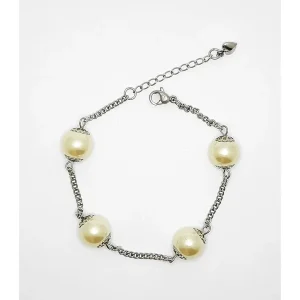 PULSEIRA INOX C/4 PEROLAS 13mm/17cm + 3cm Ext