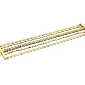 PULSEIRA QUINTUPLA INOX GOLD 17cm + 3cm Ext