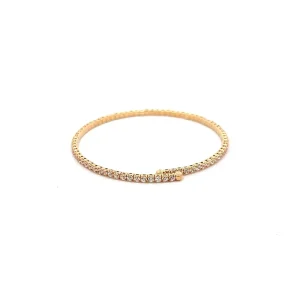 PULSEIRA BRACELETE RIVIERA FOLHEADO