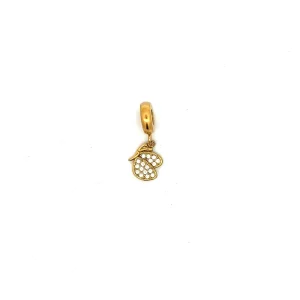 BERLOQUE BORBOLETA CRAVEJADA INOX GOLD