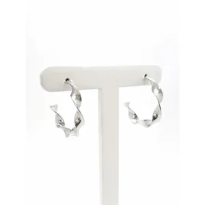 BRINCO ARGOLA TORCIDA INOX 24mm