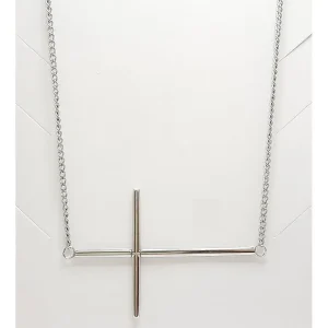 GARGANTILHA C/CRUZ 52mm INOX 45cm + 3cm Ext