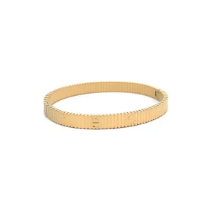 PULSEIRA BRACELETE FENDA INOX GOLD