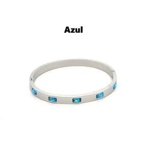 PULSEIRA BRACELETE CRISTAL INOX