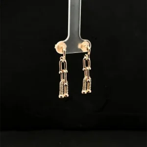 BRINCO PENDURICALHO FOLHEADO CRAVEJADO FOLHEADO 7mm