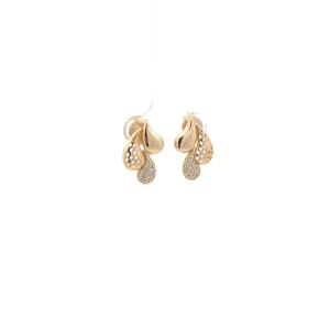 BRINCO 3 GOTAS LISA/CRAVEJADA/VAZADA FOLHEADO 12mm