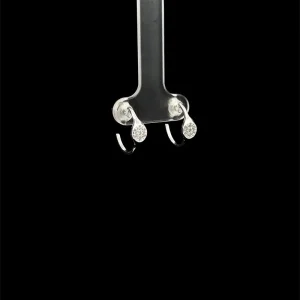BRINCO ARGOLA C/ CIRCULO CRAVEJADO DE PRATA 14mm