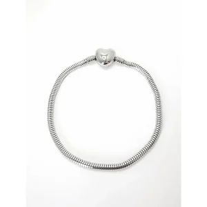PULSEIRA CHARM C/ FECHO CORACAO INOX