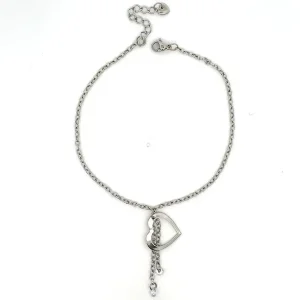 TORNOZELEIRA CORACAO INOX 23cm + 4cm Ext