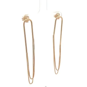 BRINCO CABO CURVO C/ CORRENTE FOLHEADO 10mm/6,5cm ALT