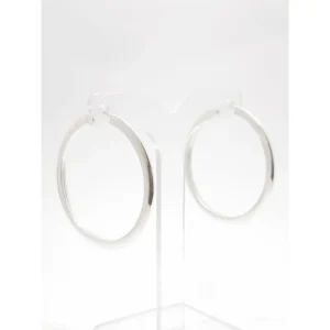 BRINCO ARGOLA CHAPADA DE PRATA 40mm