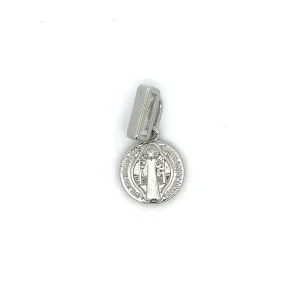PINGENTE SÃO BENTO DE PULSEIRA CINTA RODIO