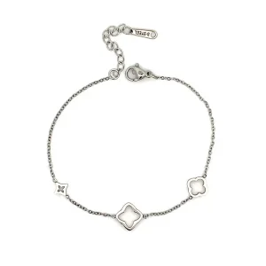 PULSEIRA TREVO INOX 17cm + 3cm Ext
