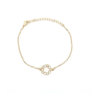 PULSEIRA C/ ARO ESTRELA FOLHEADO 18cm + 5cm Ext