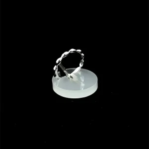 ANEL C/ BOLINHAS ACHATADAS DE PRATA