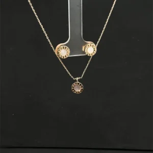 CONJUNTO MADREPEROLA ALGARISMO ROMANO FOLHEADO 45cm/7mm