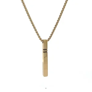 GARGANTILHA PILAR INOX GOLD 60cm