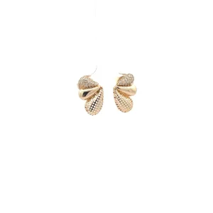 BRINCO 3 GOTAS LISA/CRAVEJADA/VAZADA FOLHEADO 10mm