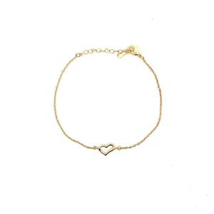 PULSEIRA CORACAO FOLHEADO 17cm + 3cm Ext