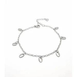 PULSEIRA C/ PINGENTES INOX 17cm + 3,5cm Ext